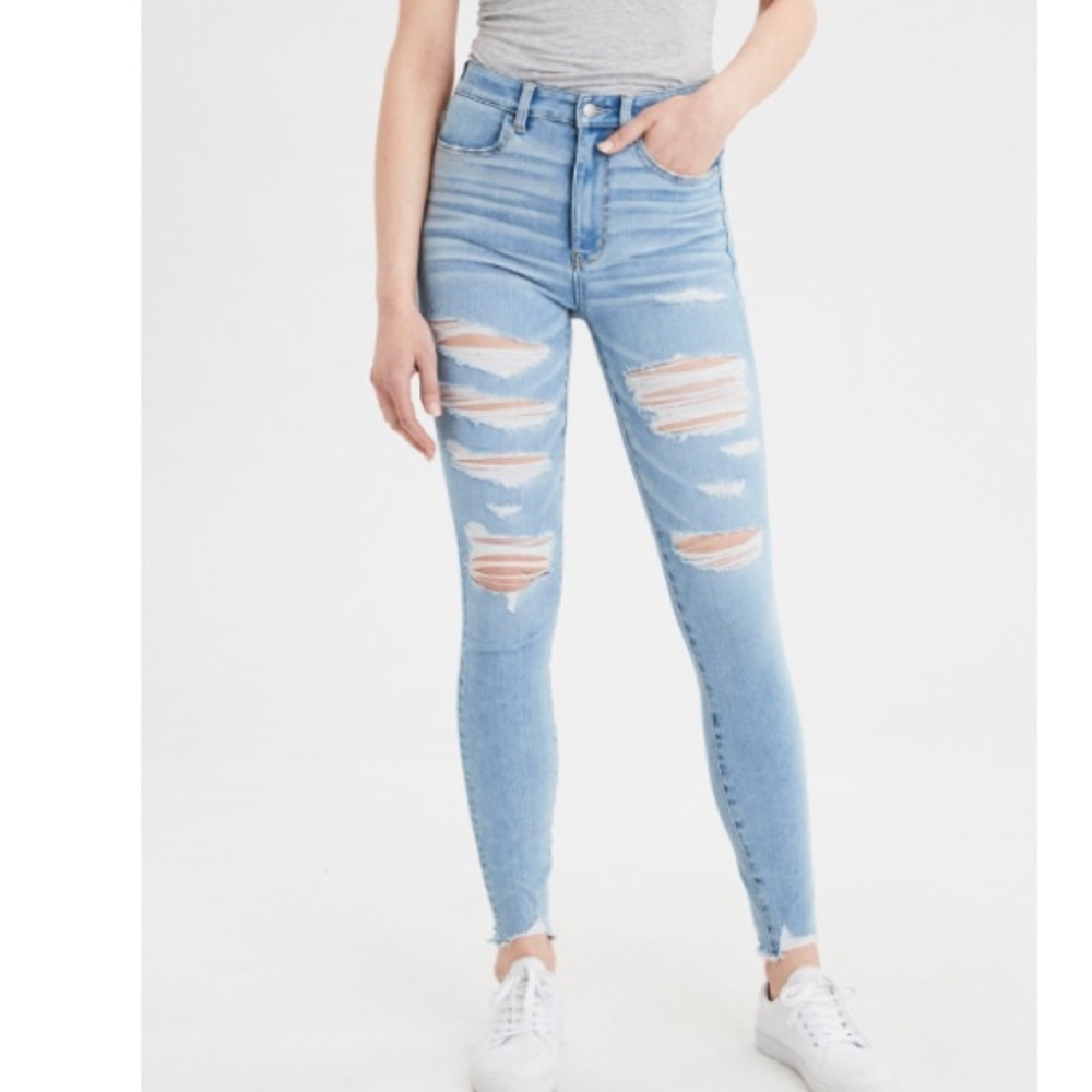 Abercrombie & Fitch distressed skinny jeans 27W